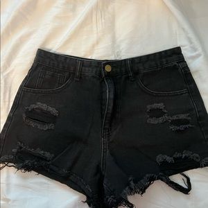 black denim’s shorts